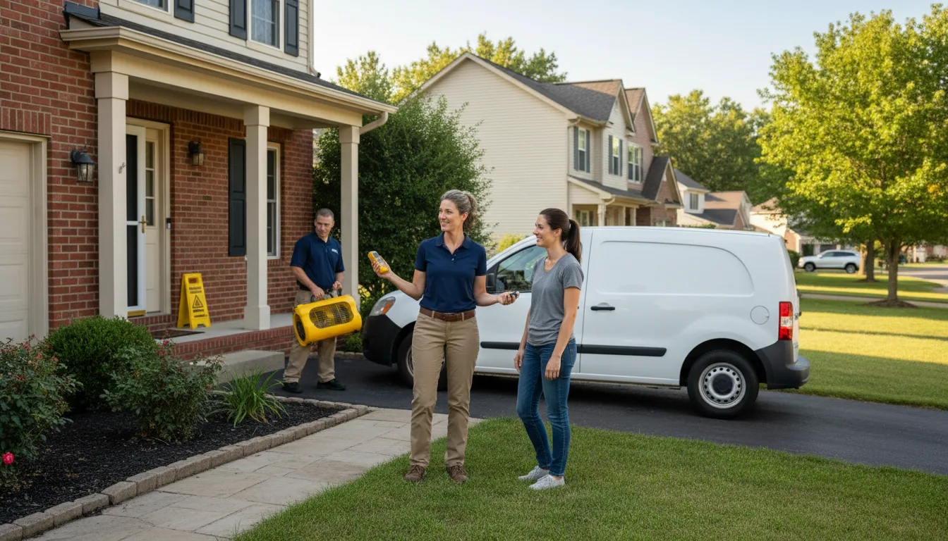 Residential water damage restoration in Prairieville, LA